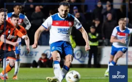 SBOTOP: Nedim Bajrami’s Last-Minute Penalty Salvages Draw for Dundee United Against Rangers Amid Fan Frustration