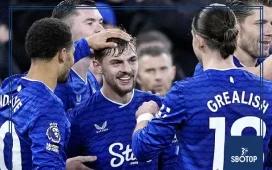 SBOTOP: Everton Triumph 3-0 Over Nottingham Forest as Thierno Barry Scores First Goal for the Toffees