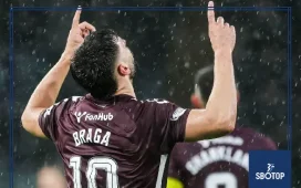 SBOTOP: Hearts Forward Claudio Braga Confident Jambos Can Overhaul Celtic for Scottish Premiership Title