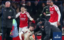 SBOTOP: Martinelli Escapes Further Sanctions After Incident with Injured Liverpool Defender Conor Bradley