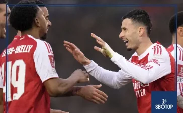 SBOTOP: Martinelli Silences Doubters with FA Cup Hat-Trick as Arsenal Rout Portsmouth