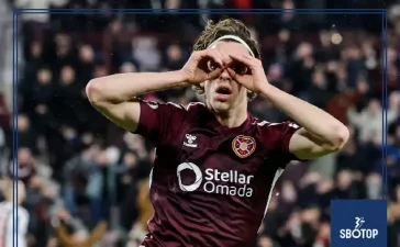 SBOTOP: Hearts Show Grit with Ten Men as Early Baningime Red Card Fails to Stop 2-0 Victory Over St Mirren