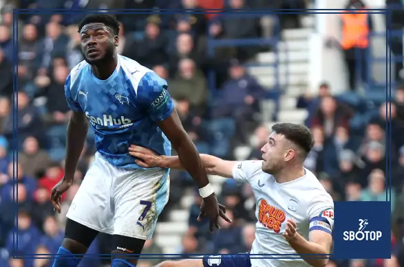SBOTOP: Patrick Agyemang’s Late Strike Secures Narrow 1-0 Victory for Derby County Over Preston North End