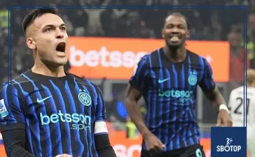 SBOTOP : Lautaro Martinez Named Man of the Match in Inter Milan’s 3-1 Win Over Bologna