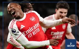 SBOTOP: Eze and Gyokeres Shine as Arsenal Hammer Tottenham 4-1 to Extend Lead Over Man City