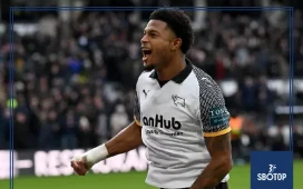 SBOTOP: Brewster and Agyemang Fire Derby County to 2-0 Triumph Over Swansea City