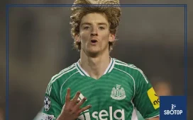 SBOTOP: Anthony Gordon Shines with Four Goals as Newcastle Thrash Qarabag 6-1 in Champions League Play-Off First Leg