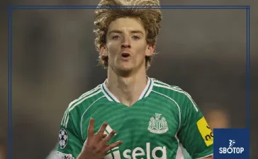 SBOTOP: Anthony Gordon Shines with Four Goals as Newcastle Thrash Qarabag 6-1 in Champions League Play-Off First Leg