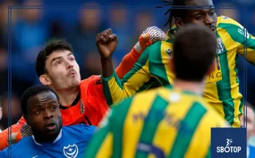SBOTOP: Pompey Cruise to 3–0 Victory Over West Brom to Leapfrog Baggies in Standings