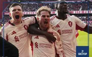 SBOTOP: Mac Allister’s 97th-Minute Stunner Seals Liverpool Victory Over Forest Amid Explosive VAR Controversy