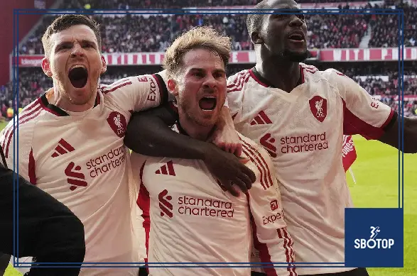 SBOTOP: Mac Allister’s 97th-Minute Stunner Seals Liverpool Victory Over Forest Amid Explosive VAR Controversy