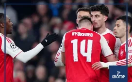 SBOTOP: Arsenal Complete Perfect Champions League Group Stage with 3-2 Win Over Kairat Almaty Havertz and Gyokeres on Target