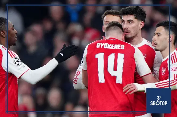 SBOTOP: Arsenal Complete Perfect Champions League Group Stage with 3-2 Win Over Kairat Almaty Havertz and Gyokeres on Target