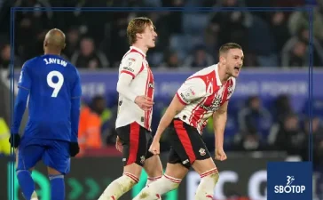 SBOTOP: Southampton Complete Incredible Comeback Against Leicester Shea Charles Nets 96th-Minute Winner in 4-3 Thriller