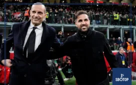 SBOTOP Sideline Clash : Allegri and Fabregas Face Off in AC Milan vs Como Drama