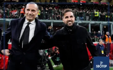 SBOTOP Sideline Clash : Allegri and Fabregas Face Off in AC Milan vs Como Drama