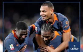 SBOTOP : Ange-Yoan Bonny Beams After Leading Inter Milan to Coppa Italia Semifinals