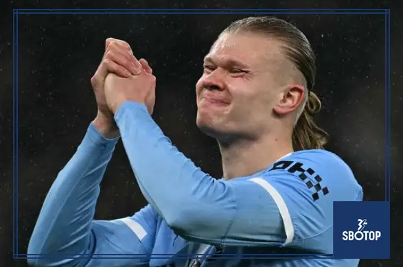 SBOTOP : Erling Haaland Scores 153rd Goal for Man City but Sits Out, Pep Guardiola Speaks