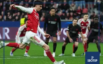 SBOTOP: Kai Havertz Strikes Late Penalty to Rescue Bayer Leverkusen in 1-1 Draw Against Former Club Arsenal in Champions League