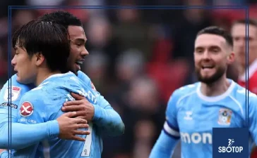 SBOTOP: Coventry City Secure 2-0 Away Victory Over Bristol City with Goals from Sakamoto and Wright