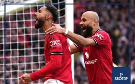 SBOTOP: Bruno Fernandes Inspires Manchester United as Carrick’s Men Beat Aston Villa 3-1 to Strengthen Champions League Push
