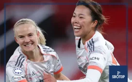 SBOTOP Man United 2-3 Bayern Munich: Pernille Harder’s Brace Seals First-Leg Edge for German Giants in Women’s Champions League Quarter-Final Clash