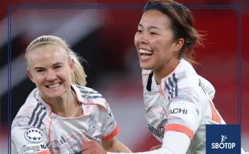 SBOTOP Man United 2-3 Bayern Munich: Pernille Harder’s Brace Seals First-Leg Edge for German Giants in Women’s Champions League Quarter-Final Clash