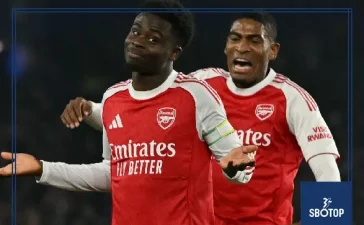 SBOTOP: Bukayo Saka’s Early Goal Propels Arsenal Past Brighton Extending Lead at Premier League Summit