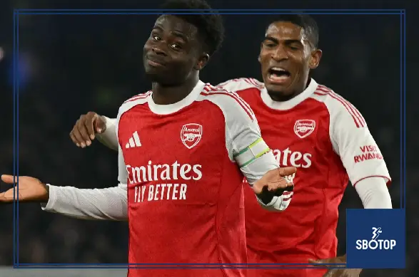 SBOTOP: Bukayo Saka’s Early Goal Propels Arsenal Past Brighton Extending Lead at Premier League Summit