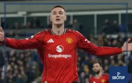 SBOTOP : Benjamin Sesko Equals Erling Haaland’s Shot Record at Manchester United