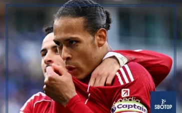 SBOTOP: Van Dijk’s 100th-Minute Heroics Seal Historic First Hill Dickinson Derby as Liverpool Edge Everton 2-1