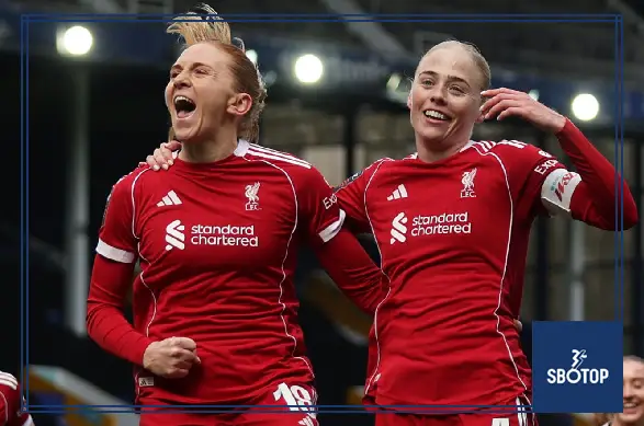 SBOTOP: Ceri Holland’s Stunning Strike Seals 10-Player Liverpool’s Dramatic 3-2 Victory Over Everton in WSL Merseyside Derby