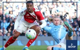 SBOTOP: Gabriel Escapes Red Card Drama After Fiery Haaland Duel Sparks Controversy