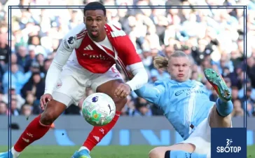 SBOTOP: Gabriel Escapes Red Card Drama After Fiery Haaland Duel Sparks Controversy