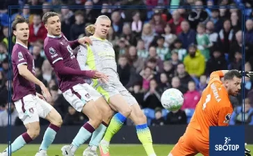 SBOTOP: Haaland’s Decisive Strike Lifts Manchester City to the Top as Burnley Suffer Relegation Blow