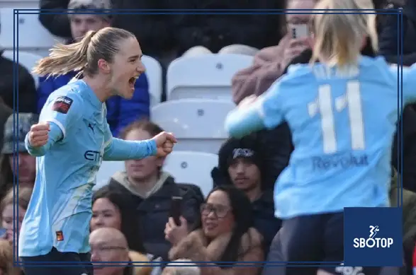 SBOTOP: Vivianne Miedema’s Brace Powers Manchester City to 3-0 Derby Triumph Edging Closer to First WSL Title in a Decade