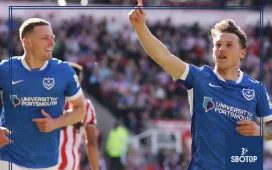 SBOTOP: Stoke City Beaten 1–3 by Portsmouth as Adrian Segecic’s Hat-Trick Powers Pompey to Impressive Victory