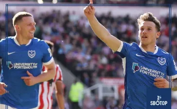 SBOTOP: Stoke City Beaten 1–3 by Portsmouth as Adrian Segecic’s Hat-Trick Powers Pompey to Impressive Victory