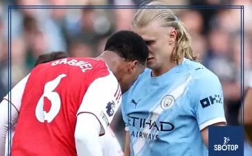 SBOTOP: Haaland Claims Gabriel Escaped Red Card for Alleged Headbutt Incident in Manchester City’s Win Over Arsenal