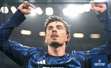 SBOTOP: Arsenal Edge Sporting 1-0 with Late Kai Havertz Strike to Seize First-Leg Advantage in Champions League Quarter-Final