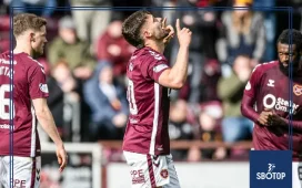 SBOTOP: Hearts Triumph 3-1 Over Motherwell as Shankland and Kabore Strike Late to Boost Title Chase