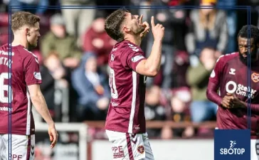 SBOTOP: Hearts Triumph 3-1 Over Motherwell as Shankland and Kabore Strike Late to Boost Title Chase
