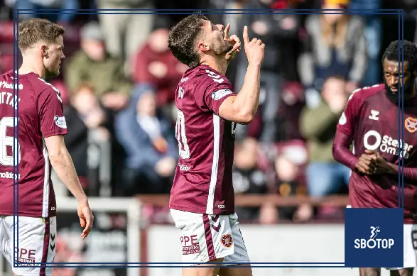 SBOTOP: Hearts Triumph 3-1 Over Motherwell as Shankland and Kabore Strike Late to Boost Title Chase