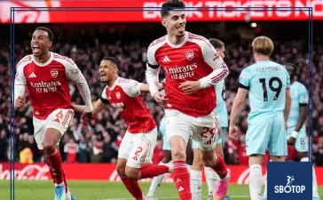 SBOTOP: Havertz Strike Secures Narrow Arsenal Win Over Burnley as Gunners Edge Closer to Premier League Glory Amid Red Card Debate