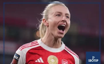 SBOTOP: Arsenal Crush Leicester 7-0 as Stina Blackstenius Nets Brace to Send Strong WSL Title Warning to Leaders Manchester City