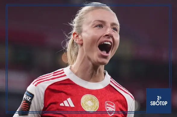 SBOTOP: Arsenal Crush Leicester 7-0 as Stina Blackstenius Nets Brace to Send Strong WSL Title Warning to Leaders Manchester City