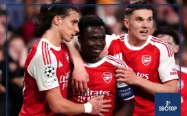 SBOTOP: Bukayo Saka Fires Arsenal Past Atletico Madrid as Gunners Edge 2-1 on Aggregate to Reach Champions League Final