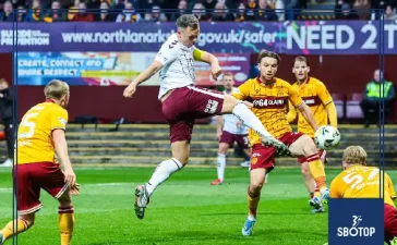 SBOTOP: Motherwell Hold Hearts to 1-1 Draw as Jambos Miss Opportunity to Go Six Points Clear of Celtic in Title Race