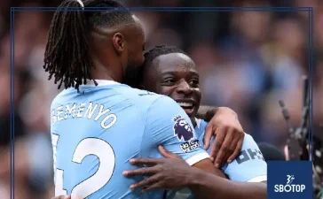 SBOTOP: Manchester City Crush Brentford 3-0 as Doku Haaland and Marmoush Fire Guardiola’s Men Within Two Points of Arsenal