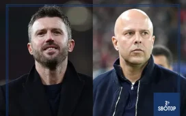SBOTOP: Paul Merson Backs Arne Slot to Outperform Manchester United as Liverpool Project Expected to Rise Next Season